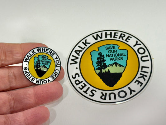 ***PIN & STICKER*** Save Our National Parks *Limited Run*