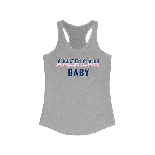 American Baby Text Tank Top