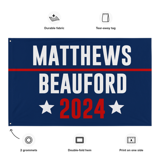 Matthews Beauford Flag 36x60