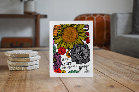All The Colors Greeting Card