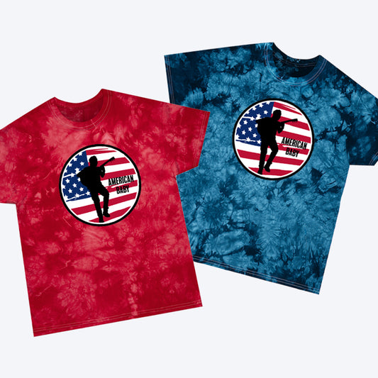 American Baby (Round Dave) Tie Dye Designs