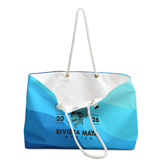 D&T Skull Palm Trees 2026 Beach Bag