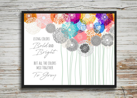 Bold & Bright Art Print