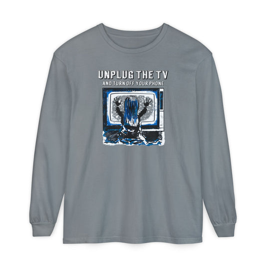 Unplug The TV Long Sleeve Tee