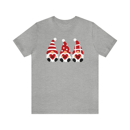 Valentine Gnomes Tee Woman's Cut Tee