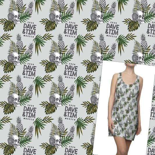 Dave & Tim Palm Leaf Mexico 2024 Beach Cover Up