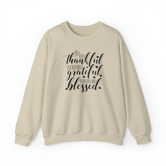 Thankful Grateful Blessed Crewneck