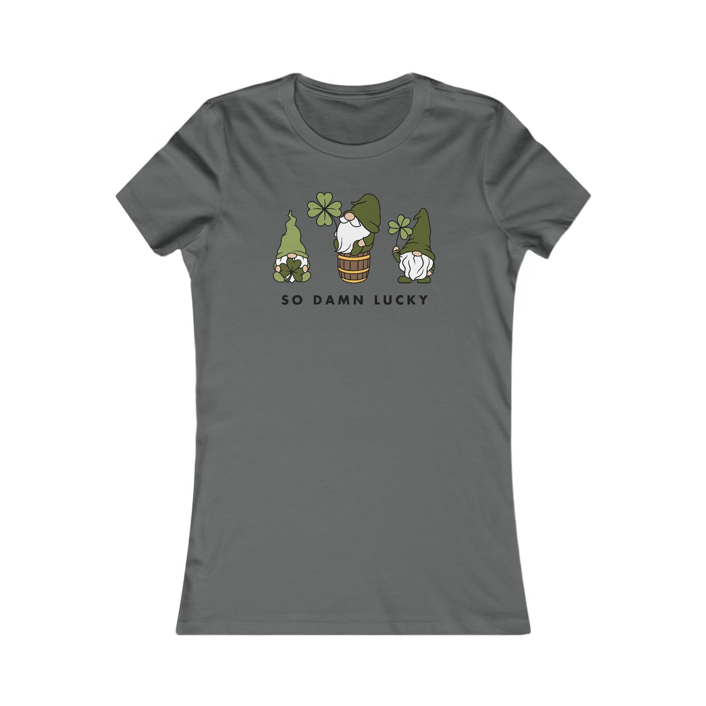 Gnomes So Damn Lucky Women's Cut