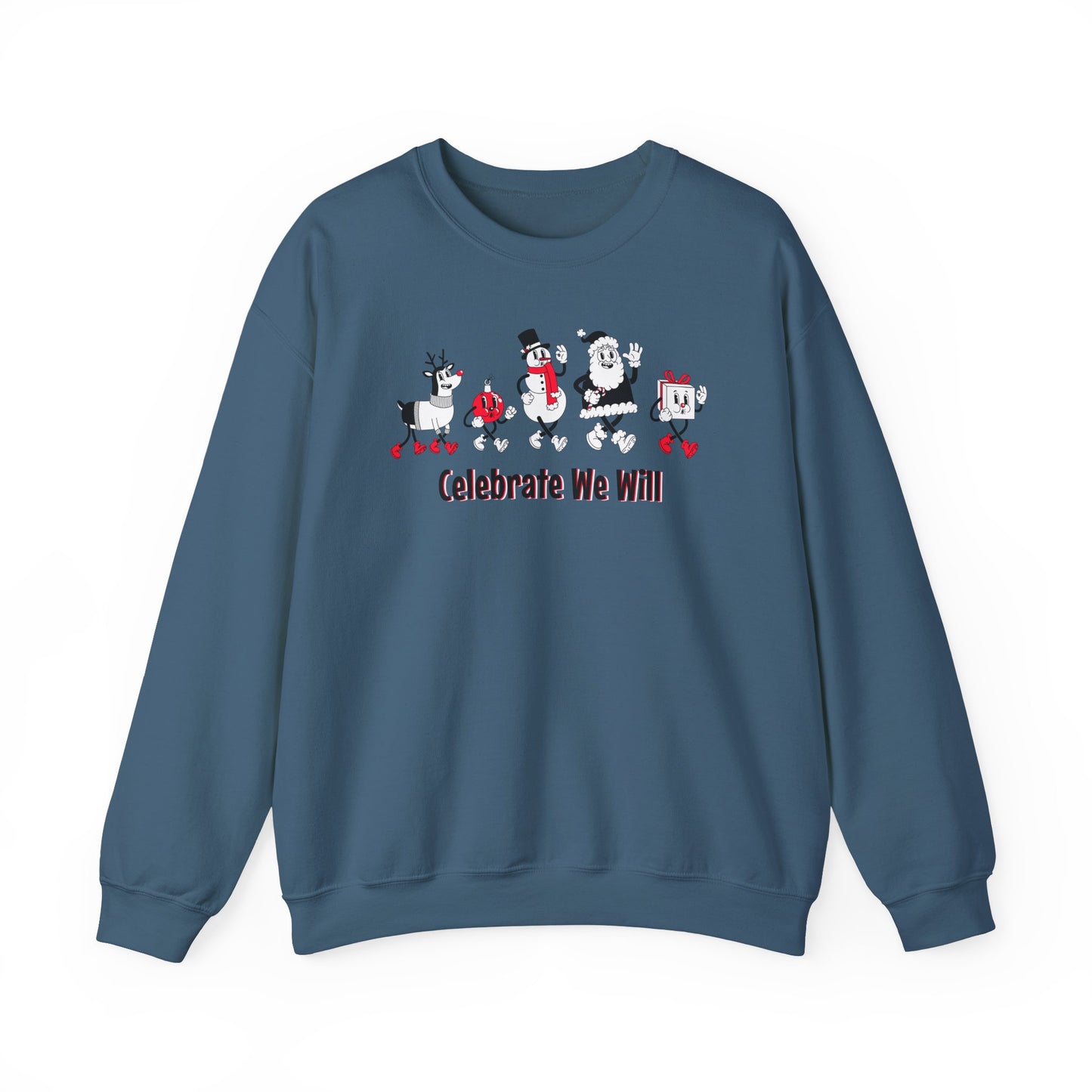 Celebrate We Will Holiday Vintage Crew Neck