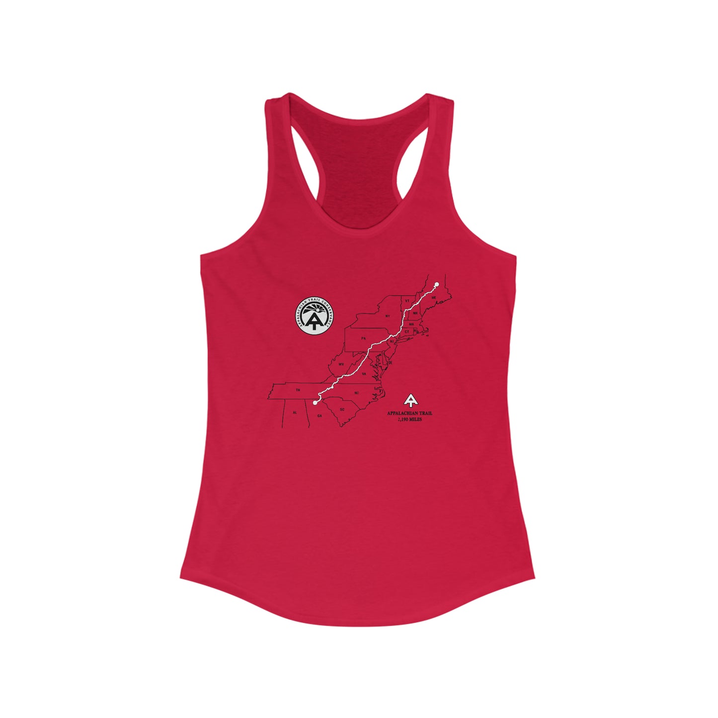 Appalachian Trail Map Tank Top