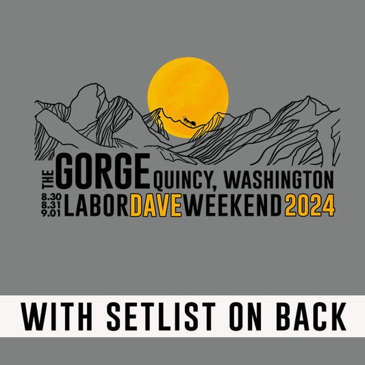 The Gorge Line Art 2024 W/Set List