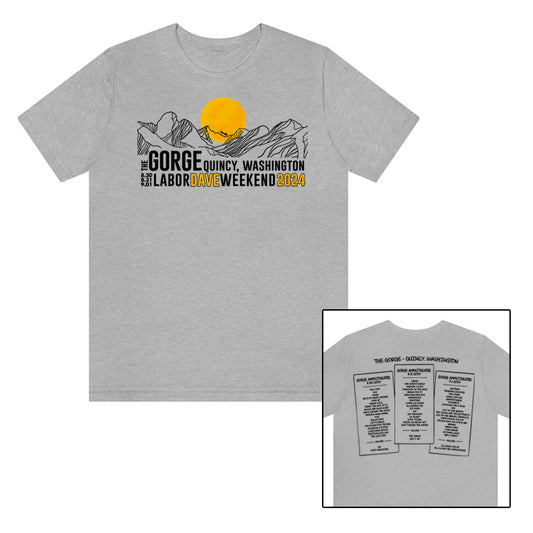 The Gorge Line Art 2024 W/Set List