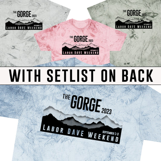 Gorge Halftone 2023 Color Blast w/set list