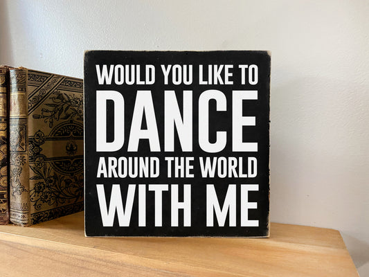 I'll Back You Up Inspirational Block Art