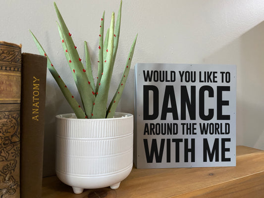 I'll Back You Up Inspirational Block Art