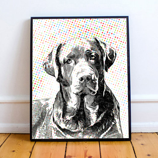 Personalized Pet Portraits - Polka Dots