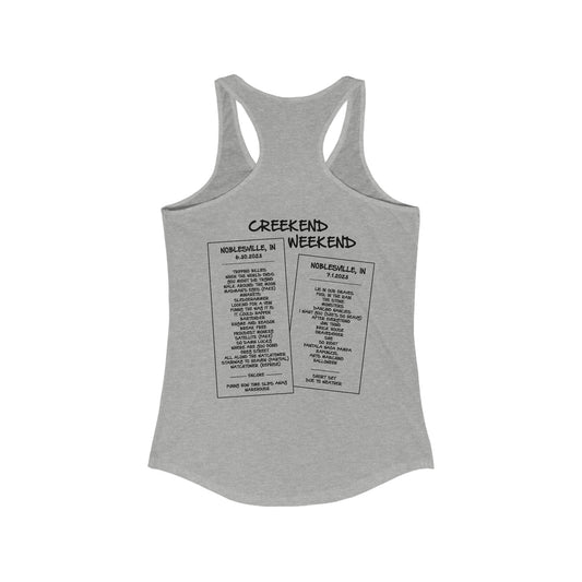 Creekend Weekend Clean 2023 Tank Top w/set list