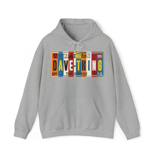 Gorge License plate Hoodie 2023 w/set list