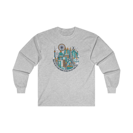 Would you like to dance Europe 2024 Unisex Long Sleeve Tees w/tour dates