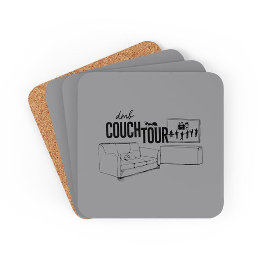 Couch Tour TV 4 set of Cork Wood Coasters
