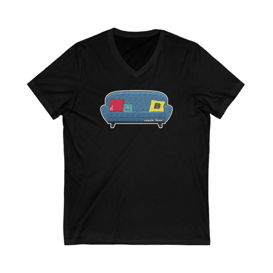 Couch Tour Pattern  Unisex V Neck Tee