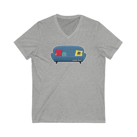 Couch Tour Pattern  Unisex V Neck Tee