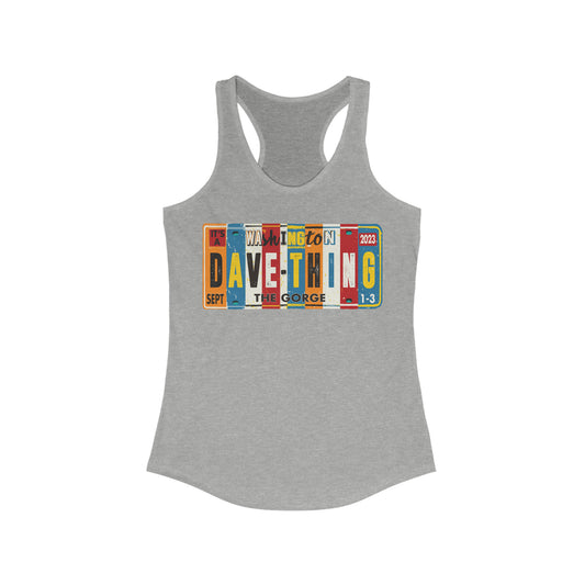 Gorge License plate Women's Racer Back Tank 2023 w/set list