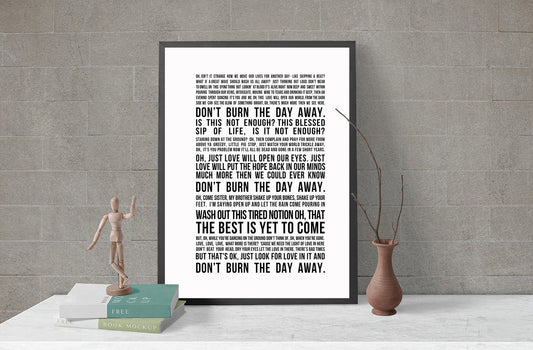 Pig Lyrics Minimalist Art