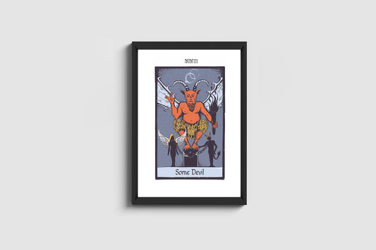 Tarot Cards Some Devil Art Print