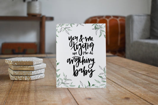 You And Me Together Greeting Card