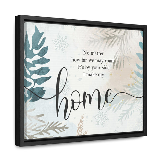 I Make My Home Christmas Canvas