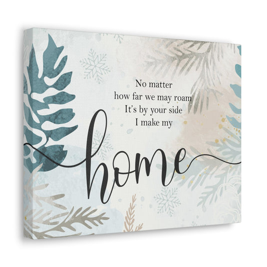 I Make My Home Christmas Canvas