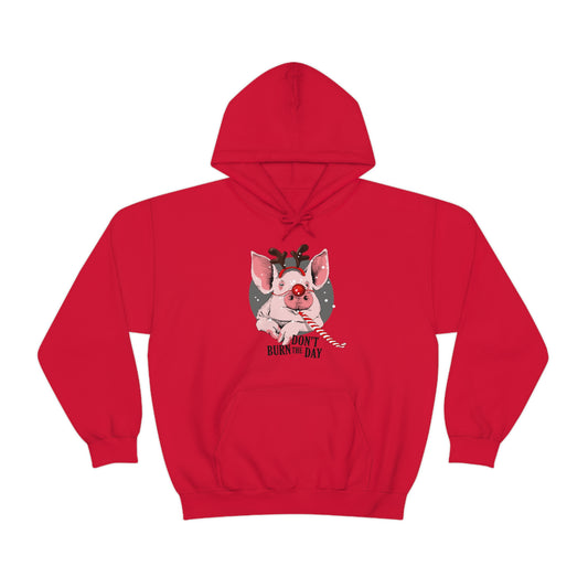 Don't Burn The Day Holiday Design Hoodie