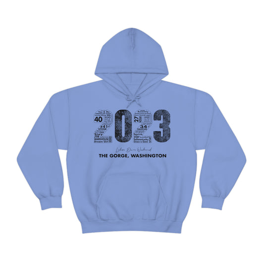 Gorge Bold 2023 Hoodie w/set list