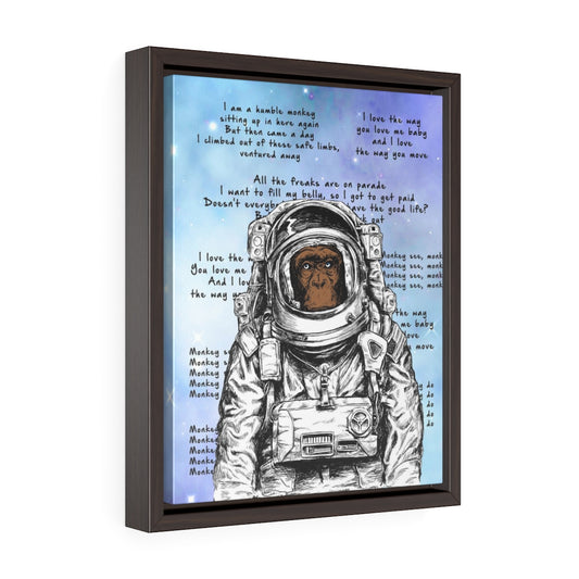 Proudest Monkey Spaceman Mashup Gallery Wrapped Canvas Print