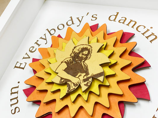 Everyone is Dancin' In A Ring Around The Sun Framed Art