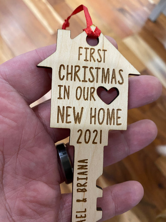 First Christmas In our New Home Personalized Ornament
