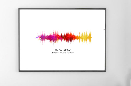 Splash Of Color Custom Watercolor Soundwave Art