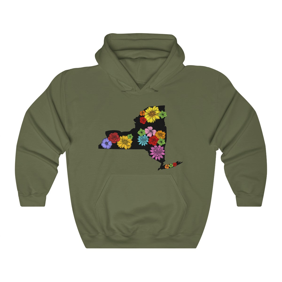 New York Flowers Hoodie