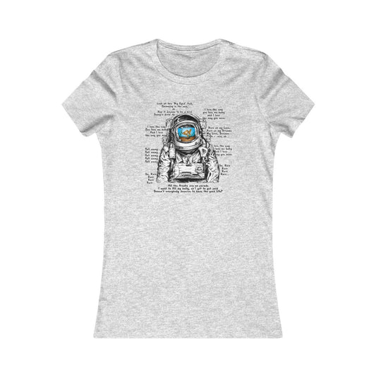 Big Eyed Fish Spaceman Mashup Women's Cut