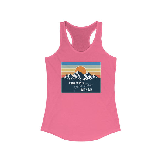 Come waste your time Sunset Tank Top
