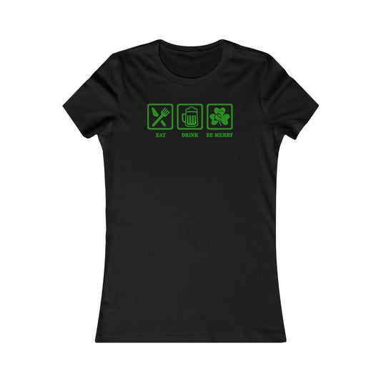 Eat Drink And Be Merry Icons Women's Tee
