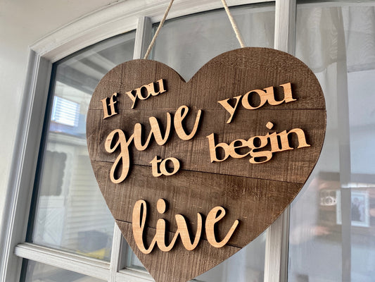 Indoor-Outdoor Hanging Art, If You Give