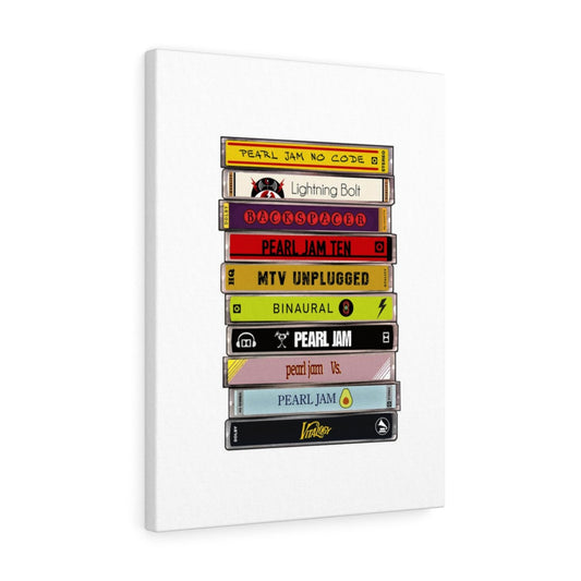 Cassettes Jam Collection Gallery Wrapped Canvas Print