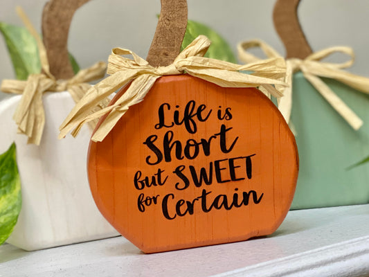 Wood Pumpkins Set Of 3 Table Top