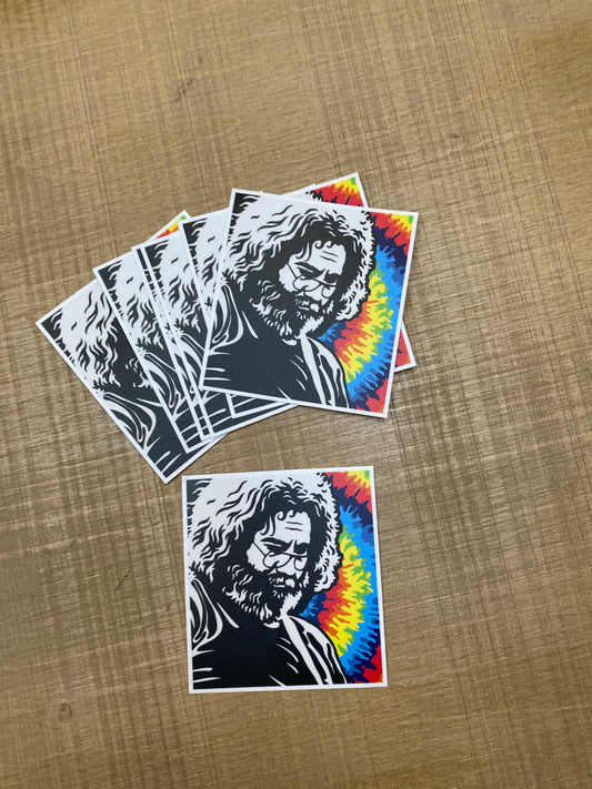Jerry Garcia Adstract Vinyl Sticker