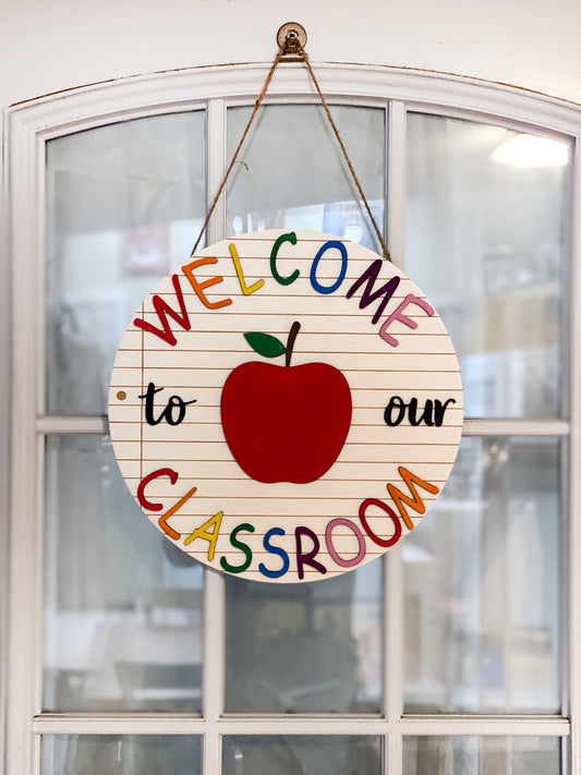 Classroom Welcome Sign