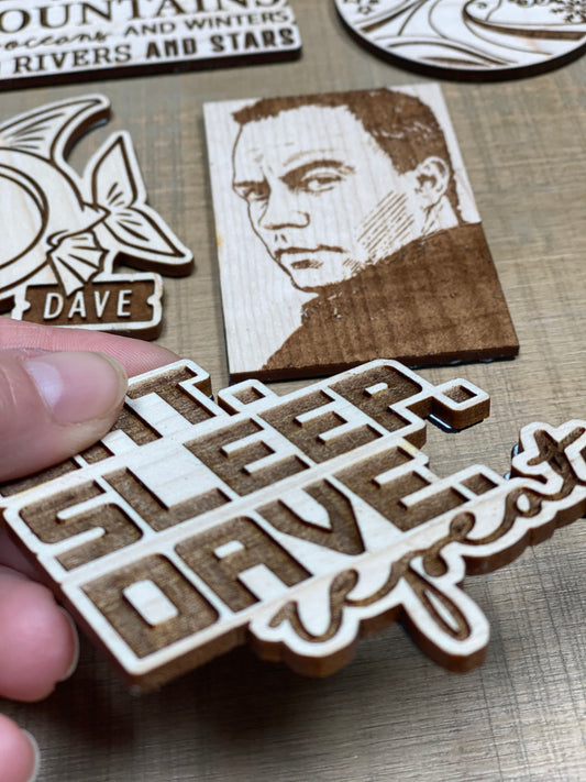 Wooden Fridge Magnets