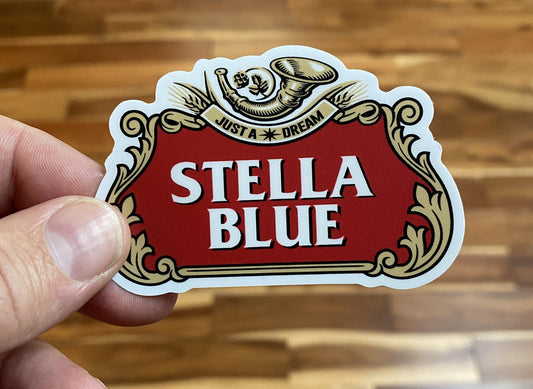 Stella Blue Vinyl Sticker