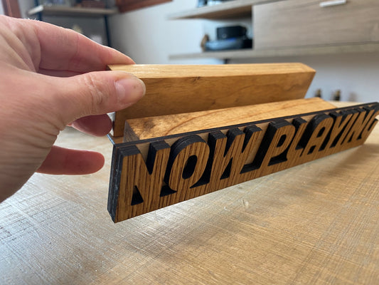 Wood record Display Now Playing (Record not included)